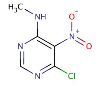 6-chloro-N-methyl-5-nitropyrimidin-4-amine (CAS 23126-82-1) - chemical structure image