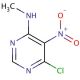 6-chloro-N-methyl-5-nitropyrimidin-4-amine (CAS 23126-82-1) - chemical structure image