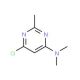 6-Chloro-N,N,2-trimethyl-4-pyrimidinamine (CAS 58514-89-9) - chemical structure image