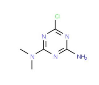 6-Chloro-N,N-dimethyl-1,3,5-triazine-2,4-diamine (CAS 32998-04-2) - chemical structure image