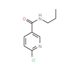 6-chloro-N-propylpyridine-3-carboxamide (CAS 54864-85-6) - chemical structure image