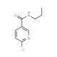 6-chloro-N-propylpyridine-3-carboxamide (CAS 54864-85-6) - chemical structure image