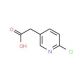 (6-Chloro-pyridin-3-yl)-acetic acid (CAS 39891-13-9) - chemical structure image