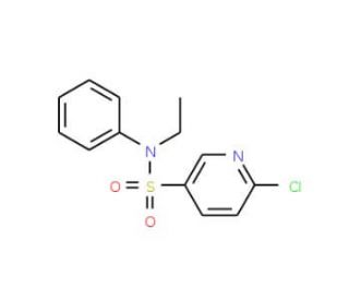 6-Chloro-pyridine-3-sulfonic acid ethyl-phenyl-amide (CAS 554438-93-6) - chemical structure image