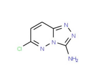 6-chloro[1,2,4]triazolo[4,3-b]pyridazin-3-amine (CAS 53890-39-4) - chemical structure image