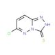 6-chloro[1,2,4]triazolo[4,3-b]pyridazine-3-thiol (CAS 111317-12-5) - chemical structure image