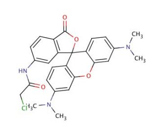 6-Chloroacetamidotetramethyl Rhodamine Hydrochloride - chemical structure image