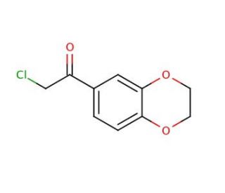 6-Chloroacetyl-1,4-benzodioxane (CAS 93439-37-3) - chemical structure image