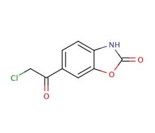 6-Chloroacetyl-2-benzoxazolinone (CAS 54903-10-5) - chemical structure image