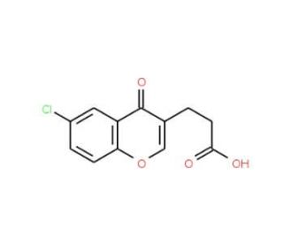6-Chlorochromone-3-propionic acid (CAS 890090-65-0) - chemical structure image