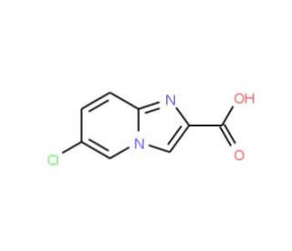 6-Chloroimidazo[1,2-a]pyridine-2-carboxylic acid (CAS 182181-19-7) - chemical structure image