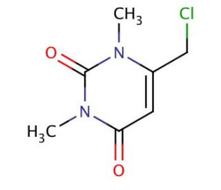 6-(chloromethyl)-1,3-dimethylpyrimidine-2,4(1H,3H)-dione - chemical structure image