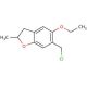 6-(chloromethyl)-5-ethoxy-2-methyl-2,3-dihydro-1-benzofuran - chemical structure image