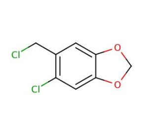 6-Chloropiperonyl chloride (CAS 23468-31-7) - chemical structure image