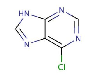 6-Chloropurine (CAS 87-42-3) - chemical structure image
