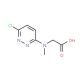 [(6-chloropyridazin-3-yl)(methyl)amino]acetic acid - chemical structure image