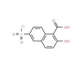 6-Chlorosulfonyl-2-hydroxy-naphthalene-1-carboxylic acid - chemical structure image