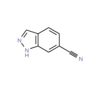 6-Cyano-1H-indazole (CAS 141290-59-7) - chemical structure image