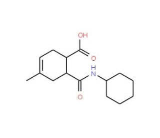 6-Cyclohexylcarbamoyl-4-methyl-cyclohex-3-enecarboxylic acid - chemical structure image