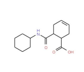 6-Cyclohexylcarbamoylcyclohex-3-enecarboxylicacid (CAS 428841-22-9) - chemical structure image