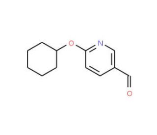 6-Cyclohexyloxypyridine-3-carboxaldehyde - chemical structure image