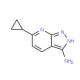 6-Cyclopropyl-1H-pyrazolo[3,4-b]pyridin-3-amine - chemical structure image