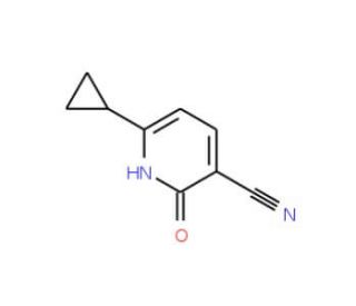6-Cyclopropyl-2-oxo-1,2-dihydro-3-pyridinecarbonitrile - chemical structure image