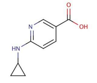 6-(cyclopropylamino)pyridine-3-carboxylic acid - chemical structure image