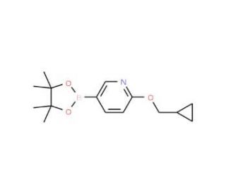 6-(Cyclopropylmethoxy)pyridine-3-boronic acid pinacol ester (CAS 947191-69-7) - chemical structure image