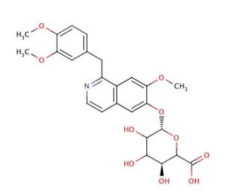 6-Demethyl Papaverine &beta;-D-Glucuronide - chemical structure image