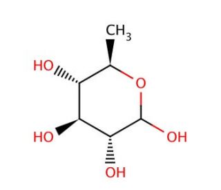 6-Deoxy-D-glucose (CAS 7658-08-4) - chemical structure image