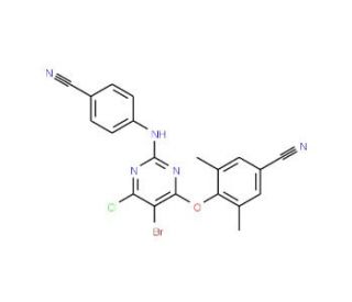 6-Desamino 6-Chloro Etravirine (CAS 269055-76-7) - chemical structure image