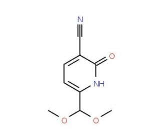 6-(dimethoxymethyl)-2-oxo-1,2-dihydropyridine-3-carbonitrile - chemical structure image