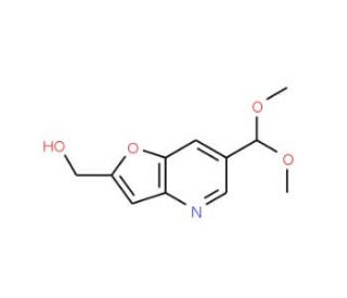 (6-(Dimethoxymethyl)furo[3,2-b]pyridin-2-yl)-methanol (CAS 1171920-53-8) - chemical structure image