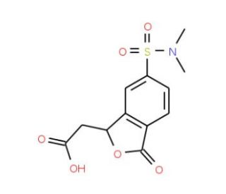 (6-Dimethylsulfamoyl-3-oxo-1,3-dihydro-isobenzofuran-1-yl)-acetic acid - chemical structure image