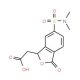 (6-Dimethylsulfamoyl-3-oxo-1,3-dihydro-isobenzofuran-1-yl)-acetic acid - chemical structure image