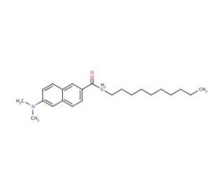 6-Dodecanoyl-N,N-dimethyl-2-naphthylamine (CAS 74515-25-6) - chemical structure image