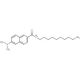 6-Dodecanoyl-N,N-dimethyl-2-naphthylamine (CAS 74515-25-6) - chemical structure image