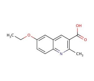 6-Ethoxy-2-methylquinoline-3-carboxylic acid (CAS 948289-62-1) - chemical structure image