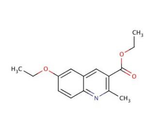 6-Ethoxy-2-methylquinoline-3-carboxylic acid ethyl ester (CAS 948289-68-7) - chemical structure image