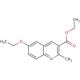 6-Ethoxy-2-methylquinoline-3-carboxylic acid ethyl ester (CAS 948289-68-7) - chemical structure image