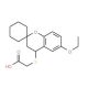 [(6-Ethoxy-3,4-dihydrospiro[chromene-2,1′-cyclohexan]-4-yl)thio]acetic acid - chemical structure image