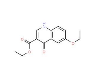 6-Ethoxy-4-hydroxyquinoline-3-carboxylic acid ethyl ester (CAS 303121-08-6) - chemical structure image