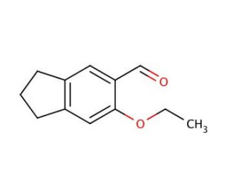 6-Ethoxy-5-indanecarbaldehyde (CAS 876717-50-9) - chemical structure image