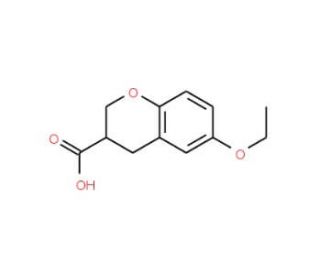 6-ethoxychromane-3-carboxylic acid - chemical structure image