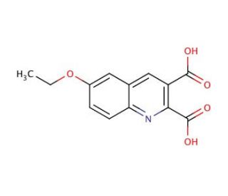6-Ethoxyquinoline-2,3-dicarboxylic acid (CAS 948289-74-5) - chemical structure image
