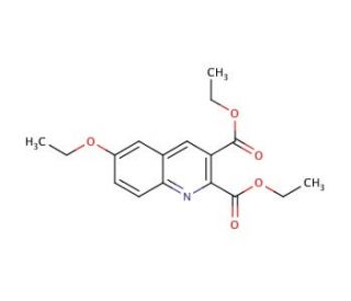 6-Ethoxyquinoline-2,3-dicarboxylic acid diethyl ester (CAS 948289-80-3) - chemical structure image