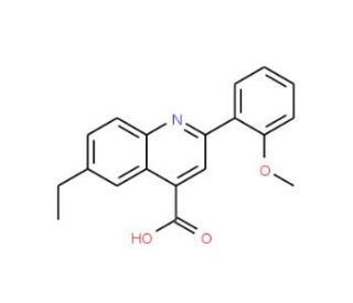 6-ethyl-2-(2-methoxyphenyl)quinoline-4-carboxylic acid - chemical structure image