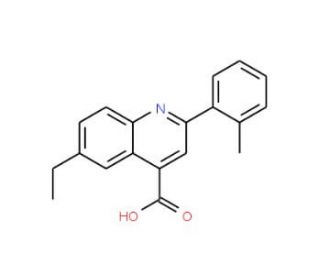 6-ethyl-2-(2-methylphenyl)quinoline-4-carboxylic acid - chemical structure image