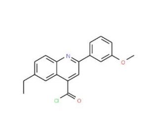 6-ethyl-2-(3-methoxyphenyl)quinoline-4-carbonyl chloride - chemical structure image
